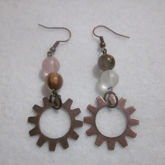 Gear Earrings - Picture 1 of 3